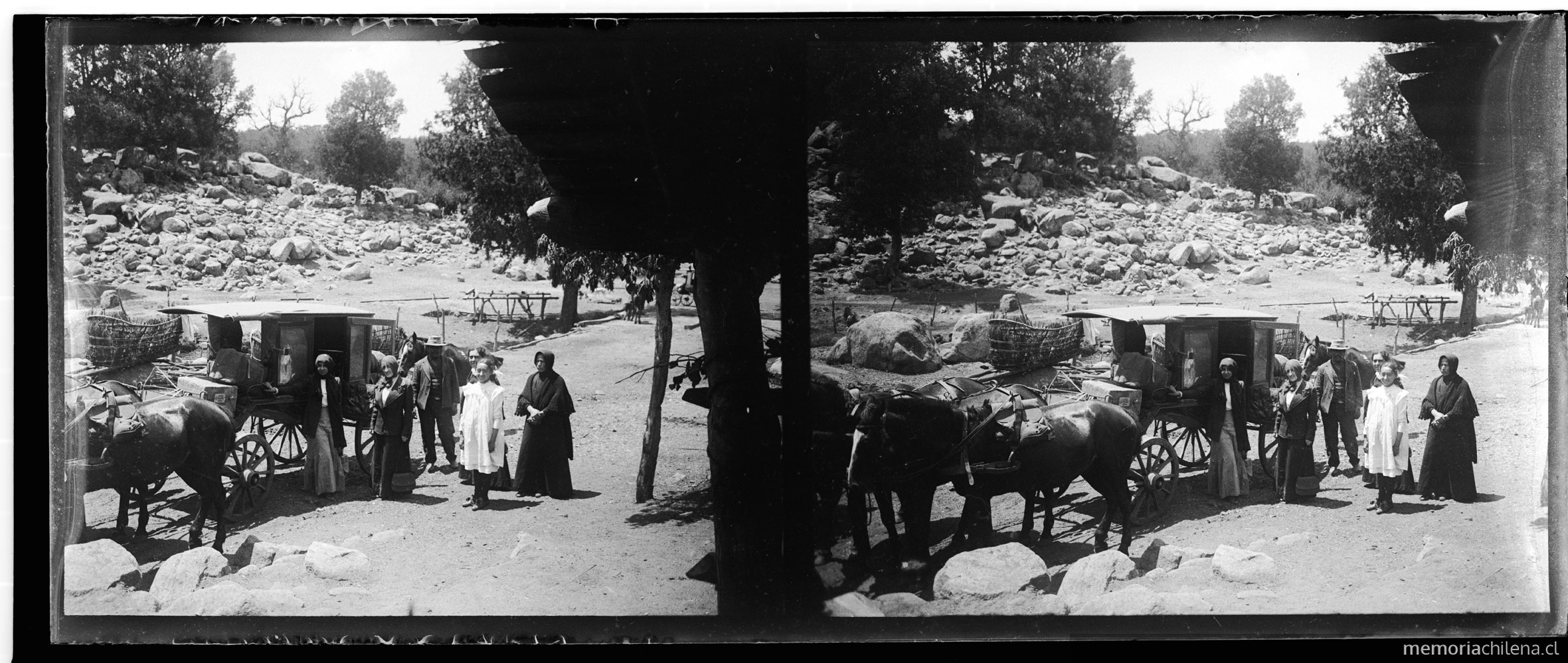 El coche de Lucila, Curanipe, enero 1912