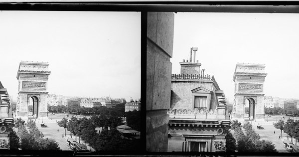 Arco de triunfo, París, Francia, septiembre, 1908