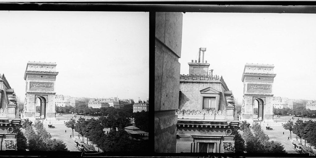 Arco de triunfo, París, Francia, septiembre, 1908