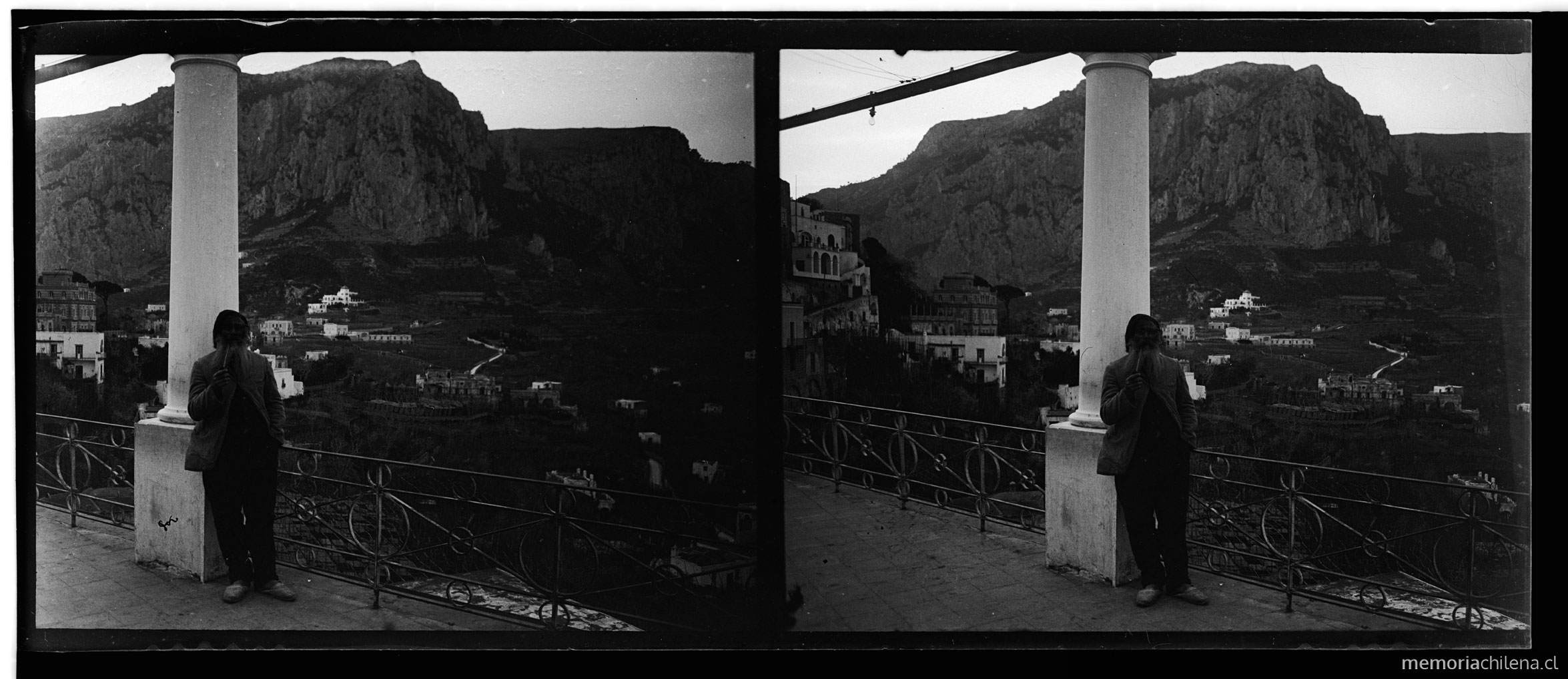 Vista de la montaña, Capri, Napoli, marzo 191?