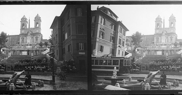 Plaza España, Roma, Italia, abril, 1911