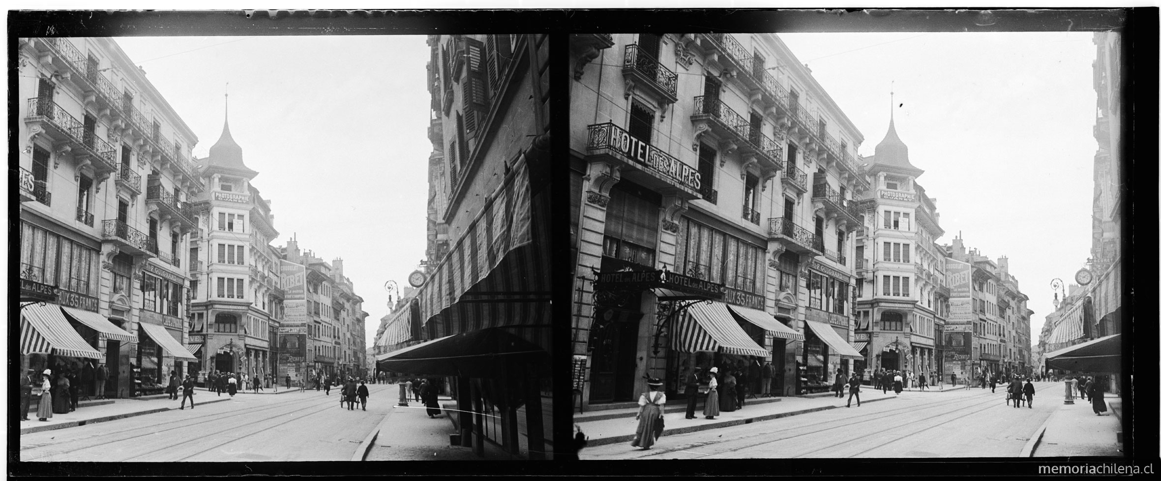 Avenue du Rhône, Ginebra, Suiza, 1908