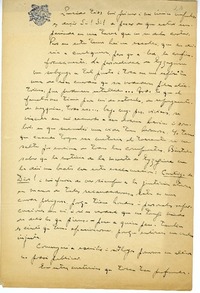 [Carta] [1915 ó 1916] Santiago, Chile [a] Ismael Valdés Vergara