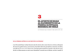 El aporte de Rojas al nacimiento de la prensa ilustrada moderna en Chile