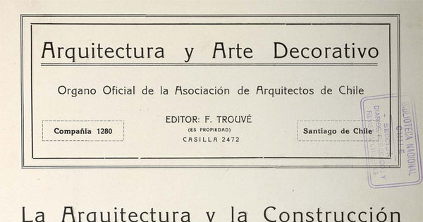 Arquitectura y arte decorativo. Año 1, número 9, marzo de 1930