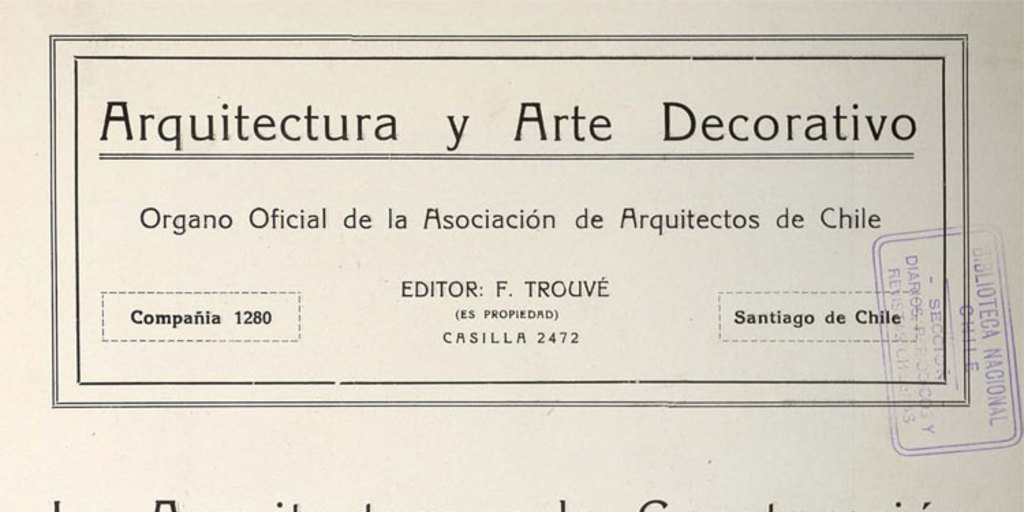 Arquitectura y arte decorativo. Año 1, número 9, marzo de 1930