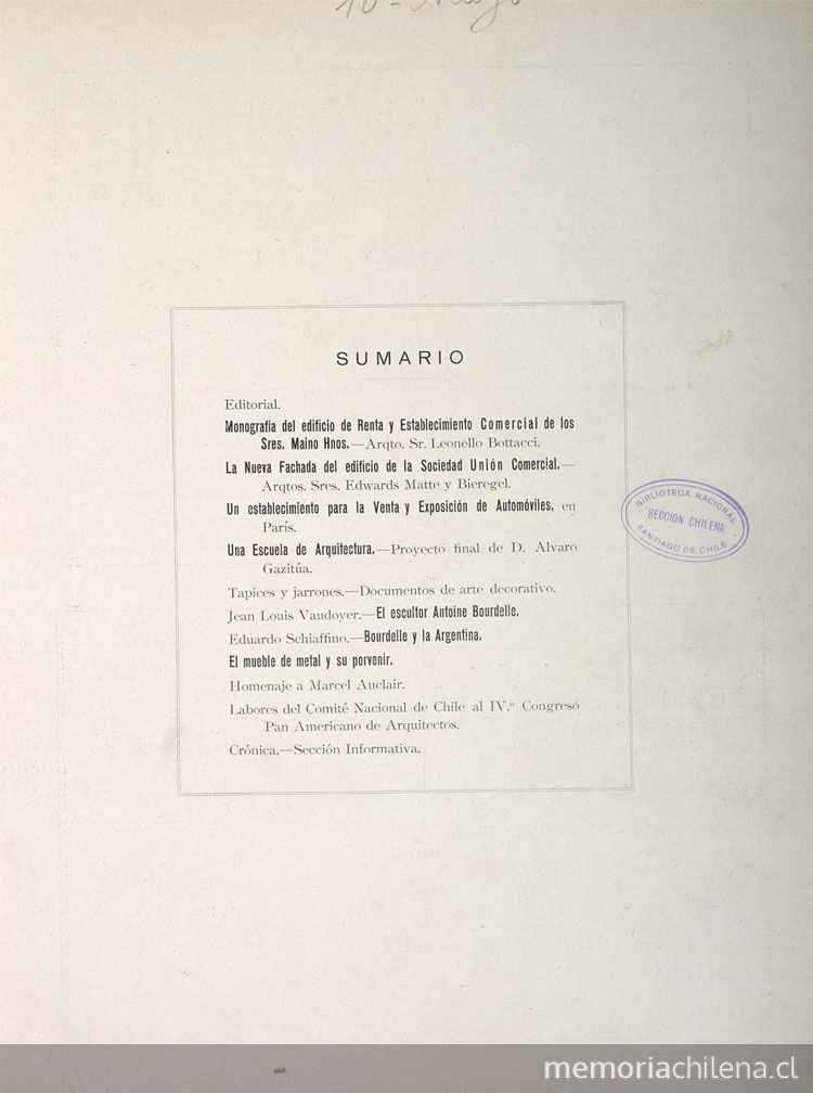 Arquitectura y arte decorativo. Año 1, número 10, mayo de 1930