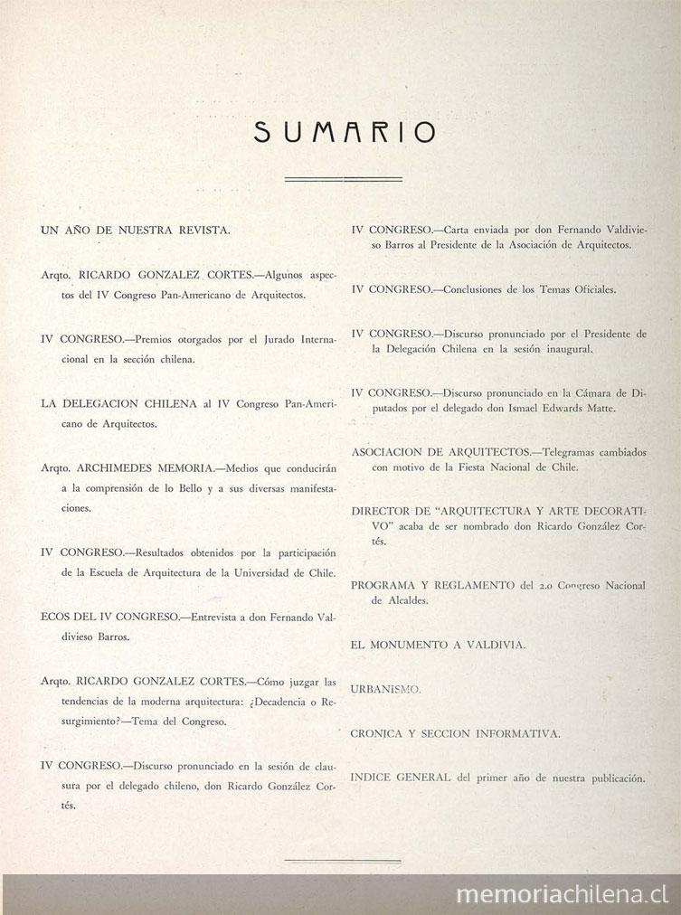 Arquitectura y arte decorativo. Año 1, número 12, [agosto] de 1930