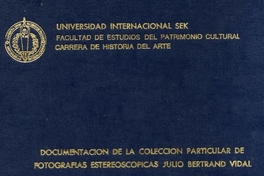 Documentación de la colección particular de fotografías estereoscópicas Julio Bertrand Vidal