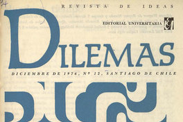 Revista Dilemas. Número 12, diciembre de 1976