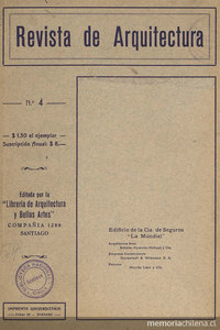 Revista de Arquitectura. Número 4, 1922