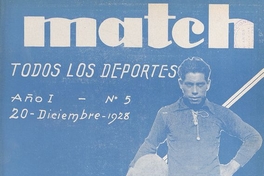 Match: año 1, número 5, 20 de diciembre de 1928