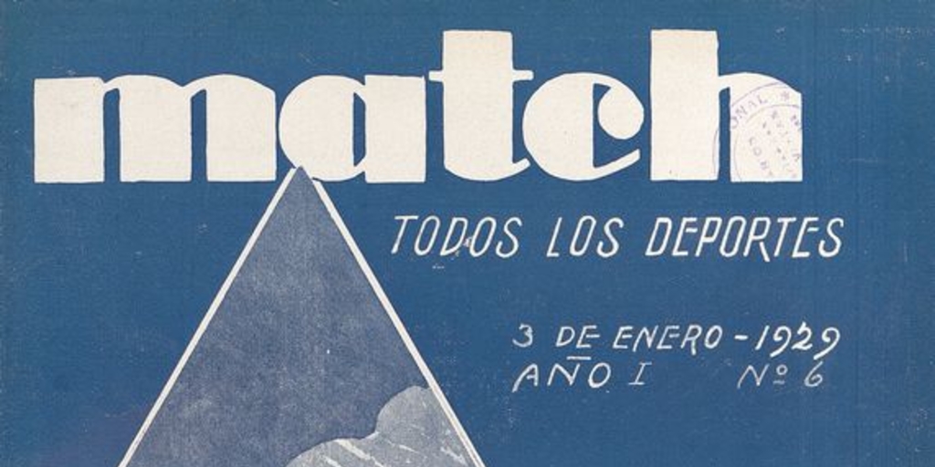 Match: año 1, número 6, 3 de enero de 1929