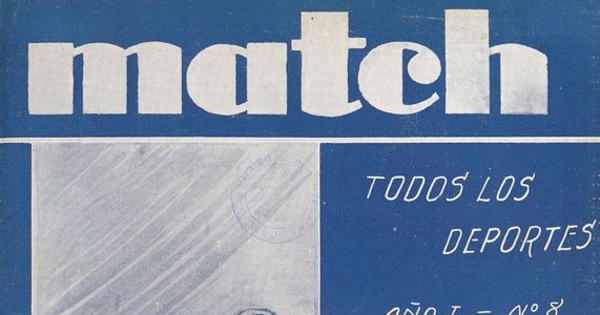 Match: año 1, número 8, 31 de enero de 1929