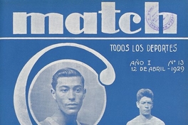 Match: año 1, número 13, 12 de abril de 1929