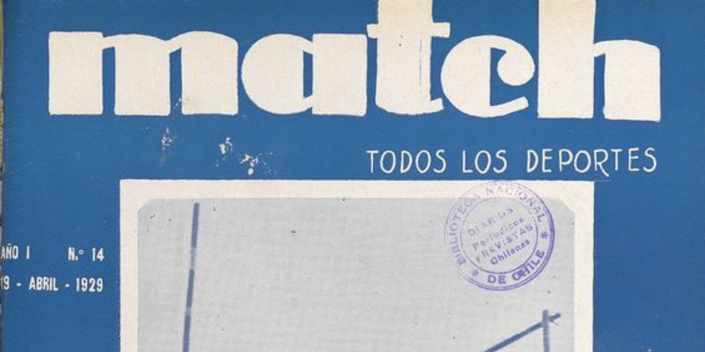 Match: año 1, número 14, 19 de abril de 1929