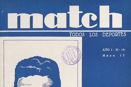 Match: año 1, número 18, 17 de mayo de 1929