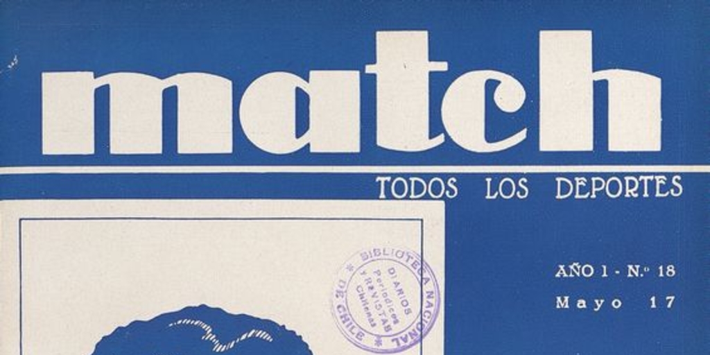 Match: año 1, número 18, 17 de mayo de 1929