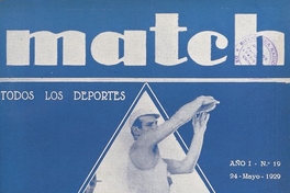 Match: año 1, número 19, 24 de mayo de 1929