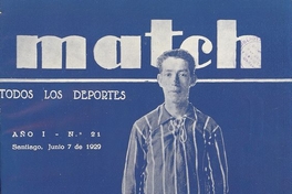 Match: año 1, número 21, 7 de junio de 1929