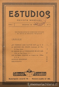 Estudios: número 4, diciembre de 1932