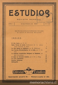 Estudios: número 5-6, enero-febrero 1933