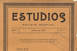 Estudios: número 7, marzo de 1933