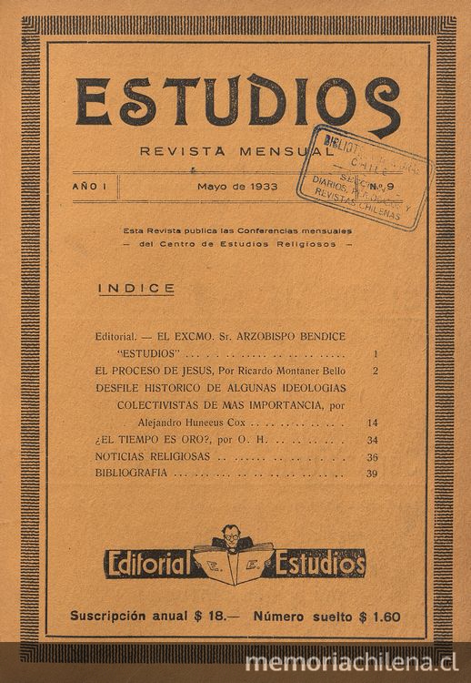 Estudios: número 9, mayo de 1933