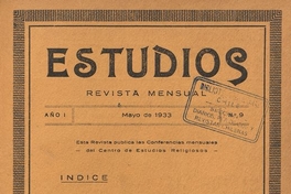 Estudios: número 9, mayo de 1933