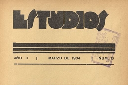 Estudios: número 16, marzo de 1934