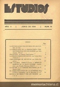 Estudios: número 19, junio de 1939