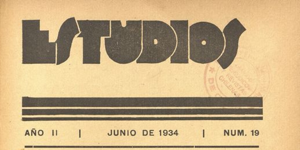 Estudios: número 19, junio de 1939