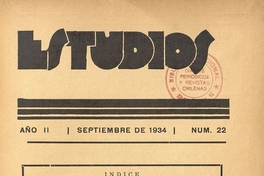 Estudios: número 22, septiembre de 1934