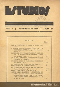 Estudios: número 24, noviembre de 1934