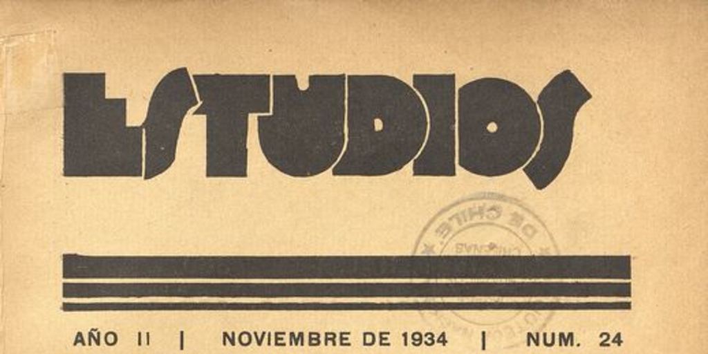 Estudios: número 24, noviembre de 1934