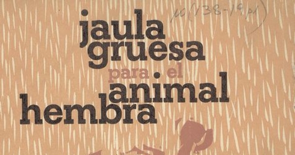 Jaula gruesa para el animal hembra