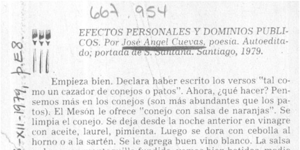 Efectos personales y dominios públicos