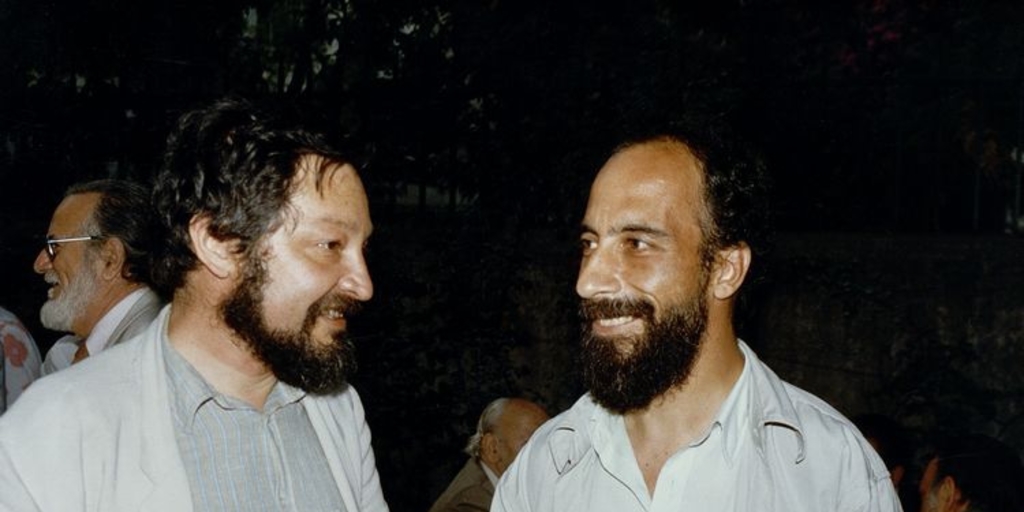  Federico Schopf junto a Raúl Zurita