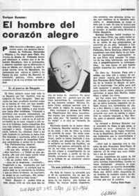 El hombre del corazón alegre  [artículo] Carlos Ruiz-Tagle.