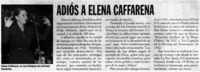 Adiós a Elena Caffarena