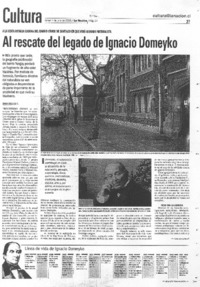 Al rescate del legado de Ignacio Domeyko