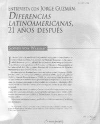 Diferencias latinoamericanas, 21 años después (entrevista)