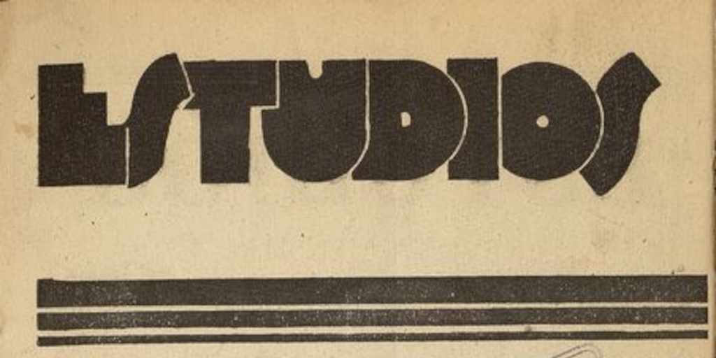 Estudios: número 26, enero de 1935