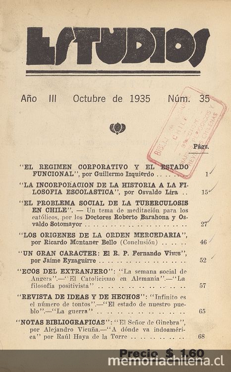 Estudios: número 35, octubre de 1935