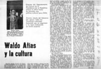 Waldo Atías y la cultura  [artículo] Tic Tac.