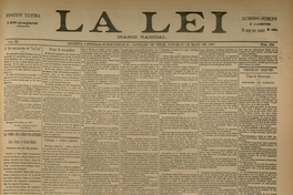 La Lei. Diario Radical. Año III, número 920, Santiago de Chile, jueves 27 de mayo de 1897