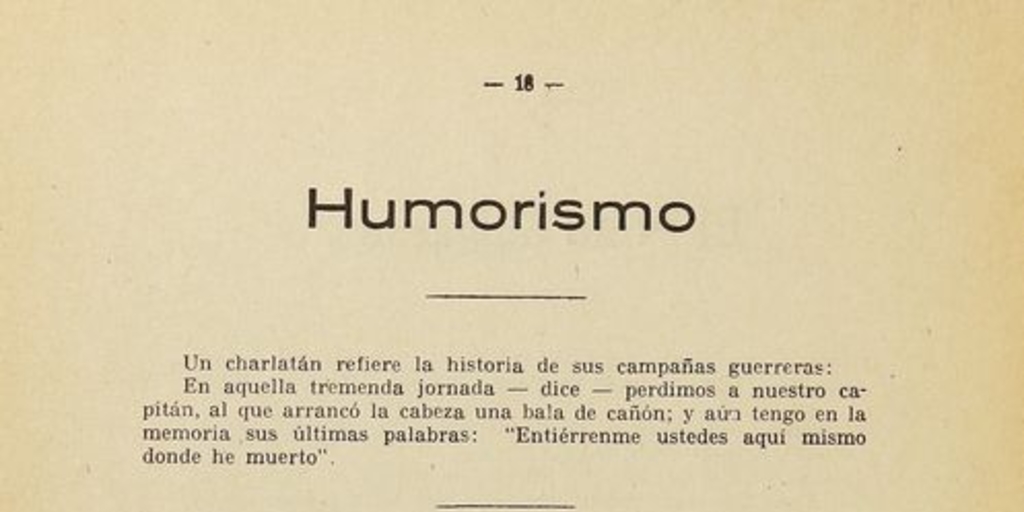 Humorismo. Ráfaga. Instituto Nacional, Santiago. Año 1, N.º 1, Agosto 1935, página 18.