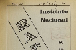 Colaboraciones de estudiantes del Instituto Nacional en revista Ráfaga, 1935.