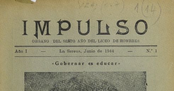 Impulso: año 1, número 1, junio 1944