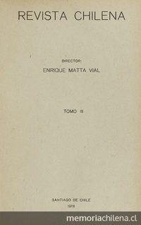 Revista chilena : tomo III, número 11, 1918